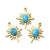 Synthetic Turquoise Pendants STAS-A080-20G-1