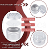   12Pcs 3 Style Aluminium Shallow Round Candle Tins AJEW-PH0004-83-4