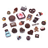 Beadthoven 100Pcs 25 Style Resin Cabochons CRES-BT0001-02-8