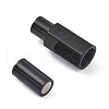 Ion Plating(IP) Smooth 304 Stainless Steel Magnetic Clasps with Glue-in Ends STAS-H402-63B-3MM-2
