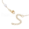 Round ABS Imitation Pearl Link Chain Necklaces NJEW-JN05144-5