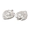 Non-Tarnish 304 Stainless Steel Pendant Cabochon Settings STAS-E182-03P-2