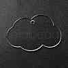 Transparent Acrylic Blank Pendants TACR-Z003-01F-2