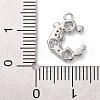 Brass with Cubic Zirconia Charms KK-Q817-04P-3