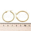 PVD Vacuum Plating 201 Stainless Steel Hoop Earrings for Women EJEW-G260-02A-G-3