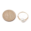 Mother's Day Jewellery Potato Natural Cultured Freshwater Pearl Beads Finger Rings RJEW-JR00791-01-3
