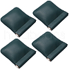Beebeecraft 4Pcs Square PU Leather Change Purse with Alloy Shrapnel AJEW-BBC0002-22B-1