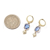 Glass Leverback Earrings EJEW-JE06397-01-3