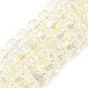 Transparent Electroplate Glass Beads Strands EGLA-P062-01A-01-1