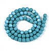 Frosted Opaque Glass Beads Strands GLAA-T032-P6mm-MBB13A-2