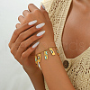Stainless Steel Enamel Charm Bracelets for Women JX2078-4