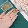 Unicraftale 200Pcs Brass Split Rings FIND-UN0016-25A-5