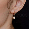 S925 Sterling Silver Horse Eye Hoop Earrings GT9786-2