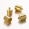 Brass Column Cord Ends KK-F0320-D-07G-2