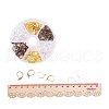 15mm Brass Leverback Earring Findings 3 Mixed Colors in One Box for Jewelry Making KK-PH0015-03M-6
