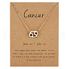 Alloy Constellation Pendant Necklaces WG6F1B2-06-1