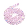 Electroplate Glass Beads Strands EGLA-Q129-02A-AB01-2