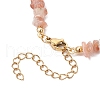 Natural Sunstone Chip Beaded Bracelets for Women BJEW-JB11742-02-4