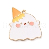 Halloween Theme Alloy Enamel Pendants ENAM-C011-01G-KCG-1