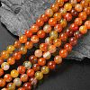 Natural Striped Agate/Banded Agate Beads Strands G-I254-03B-02-1