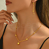 Alloy Round Beaded Necklace & Earring Set for Women's Party RA8718-4