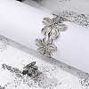Flower Alloy Cuff Bangles & Cuff Rings Sets FS-WG9C22C-02-1