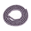 Baking Painted Pearlized Glass Pearl Bead Strands HY-N002-2mm-A14-3