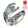 Moon with Teardrop Alloy with Resin Adjustable Cuff Rings FS-WG41F5F-01-5