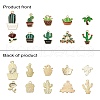 10Pcs 10 Styles Plant Alloy Enamel Pendants ENAM-YW0004-09-4