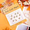Beebeecraft 12Pcs Brass Micro Pave Clear Cubic Zirconia Charms KK-BBC0014-62-6