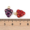 304 Stainless Steel Enamel Charms STAS-Z140-16G-3
