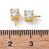 925 Sterling Silver with Clear Cubic Zirconia Peg Bails STER-G036-17G-3