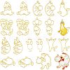 Olycraft 20Pcs 10 Style Alloy Open Back Bezel Big Pendants FIND-OC0001-57-1