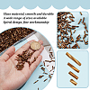 GOMAKERER 2000Pcs 4 Styles Glass Twisted Bugle Beads SEED-GO0001-09B-5