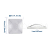 Transparent Glass Square Cabochons GGLA-A001-30mm-5