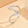 Wave 304 Stainless Steel Cuff Rings FS-WG0CC98-01-1