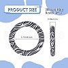 5Pcs Ring Food Grade Eco-Friendly Silicone Focal Beads JX894H-2