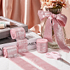 4.5M Single Face Hot Stamping Polyester Frayed Ribbon OCOR-WH20003-08D-4