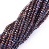 Electroplate Glass Beads Strands EGLA-F149-FR-05-2