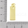 Brass Micro Pave Clear Cubic Zirconia Pendants KK-P266-06G-W-3