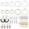 DIY Ring Drop Earring Making Kit FIND-SZ0002-12-1