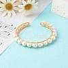 Mother's Day Jewellery Brass Cuff Bangles X-BJEW-JB06615-2