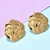 304 Stainless Steel Stud Earrings EJEW-U047-26G-2