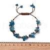 Adjustable Natural Apatite Braided Bead Bracelets for Women BJEW-U035-02N-5