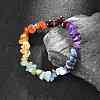 Chakra Gemstone Stretch Bracelets X-BJEW-JB02288-01-6