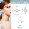 Beebeecraft 20Pcs Brass Clear Cubic Zirconia Charms FIND-BBC0002-15-2