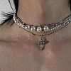 Cross Stainless Steel & Plastic Imitation Pearl Pendant Multi Layered Necklaces for Women FS-WGBBA27-02-1
