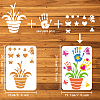 Plastic Drawing Painting Stencils Templates DIY-WH0396-488-2