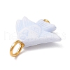 Craft Style Acrylic Fish Shape Pendants PALLOY-JF03923-02-5