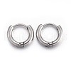 202 Stainless Steel Huggie Hoop Earrings EJEW-L205-02F-P-1